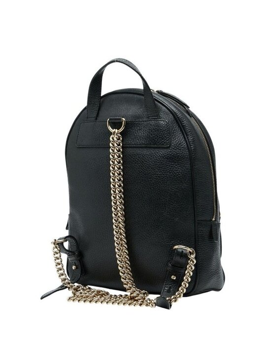 Gucci Soho Interlocking Backpack Black Leather main image 6